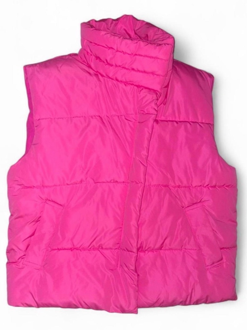 BDG by Urban Outfitters Hot Pink Puffer Vest Oversized Style